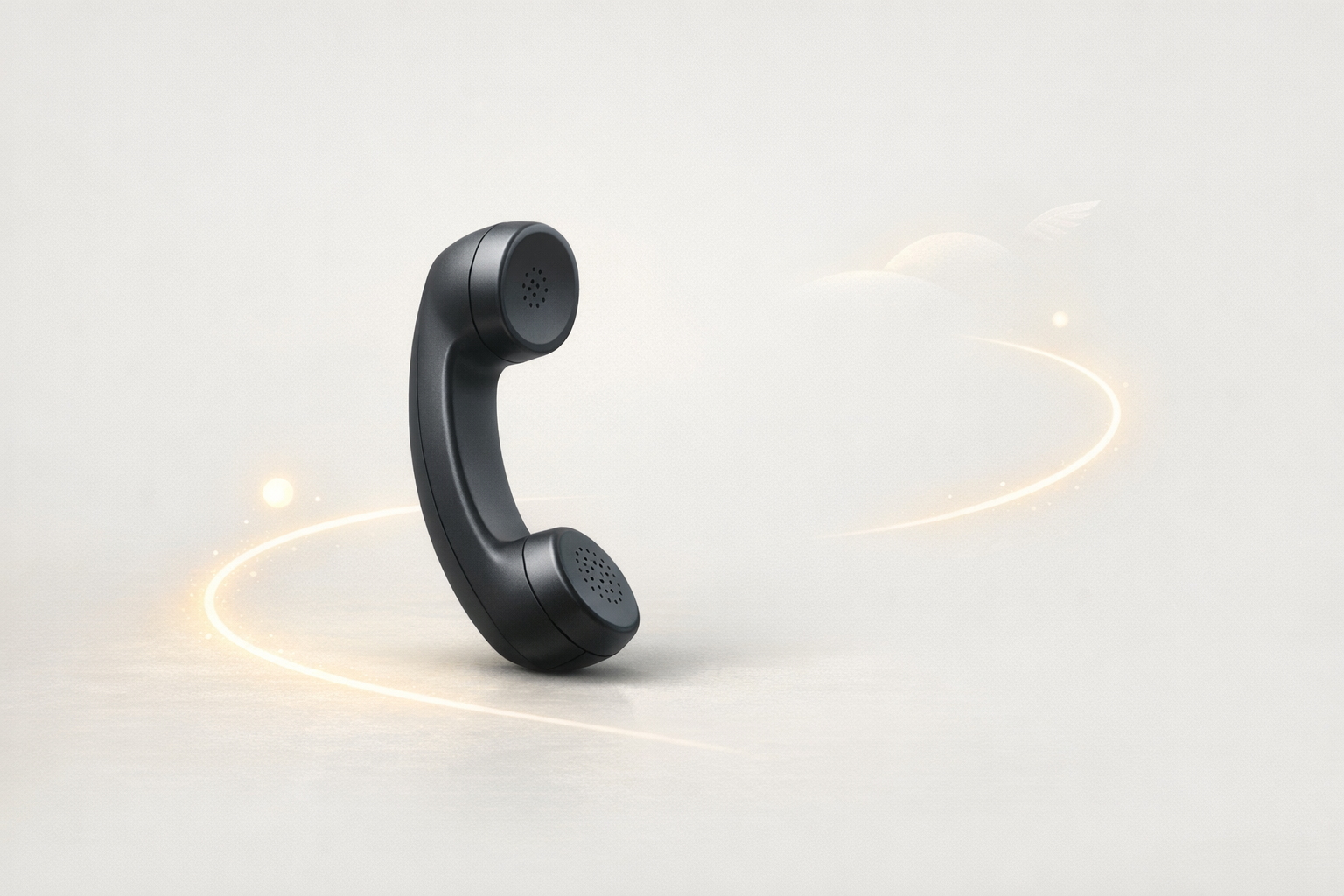 Conceptual illustration representing a concierge-style customer call experience over the phone